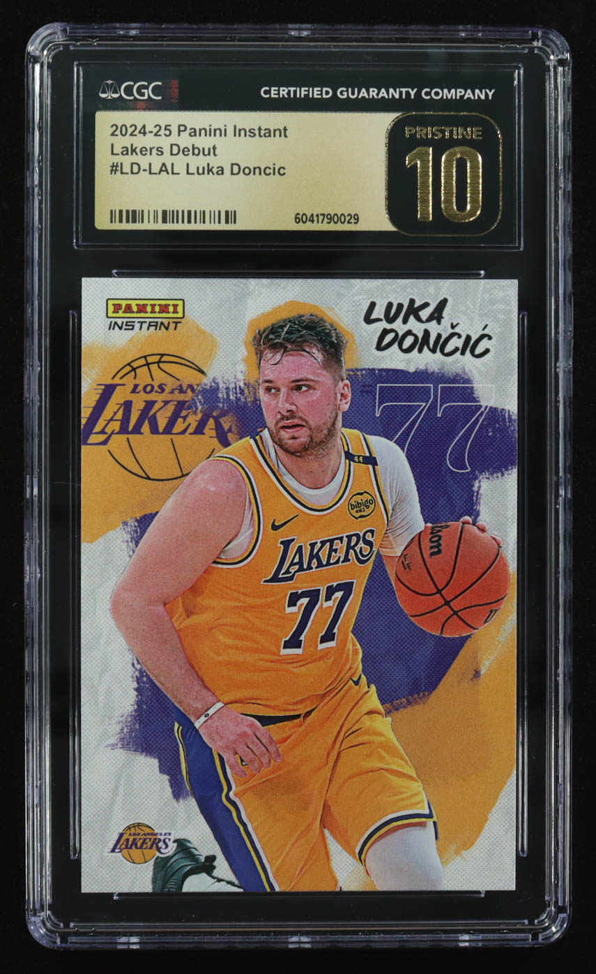 Luka Doncic 2024-25 Panini Instant #LDLAL (CGC 10 | Black Label) at PristineAuction.com Luka Doncic 2024-25 Panini Instant #LDLAL (CGC 10 | Black Label) at PristineAuction.com