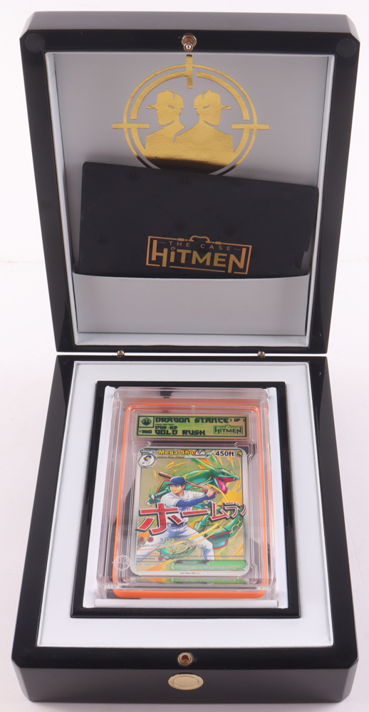 Shohei Ohtani - Dragon Stance - Gold Rush - 2026 The Case Hitmen 1/1 Custom Art Card with Display Case at PristineAuction.com Shohei Ohtani - Dragon Stance - Gold Rush - 2026 The Case Hitmen 1/1 Custom Art Card with Display Case at PristineAuction.com