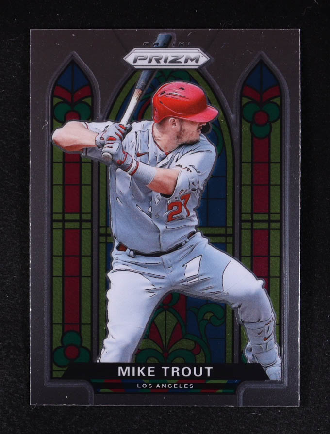 Mike Trout 2021 Panini Prizm Stained Glass #1 at PristineAuction.com Mike Trout 2021 Panini Prizm Stained Glass #1 at PristineAuction.com