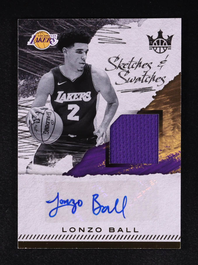 Lonzo Ball 2017-18 Court Kings Sketches and Swatches #34 RC #77/299 at PristineAuction.com Lonzo Ball 2017-18 Court Kings Sketches and Swatches #34 RC #77/299 at PristineAuction.com