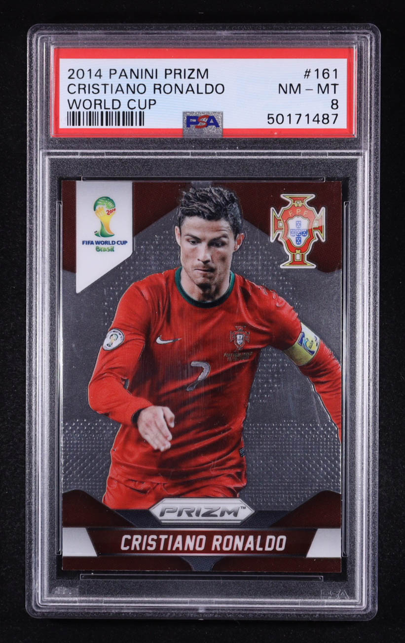 Cristiano Ronaldo 2014 Panini Prizm World Cup #161 (PSA 8) at PristineAuction.com Cristiano Ronaldo 2014 Panini Prizm World Cup #161 (PSA 8) at PristineAuction.com