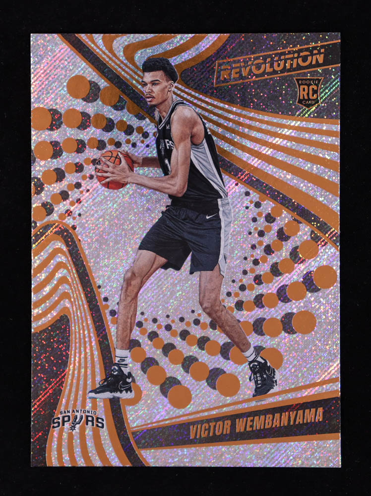 Victor Wembanyama 2023-24 Panini Revolution #104 RC at PristineAuction.com Victor Wembanyama 2023-24 Panini Revolution #104 RC at PristineAuction.com