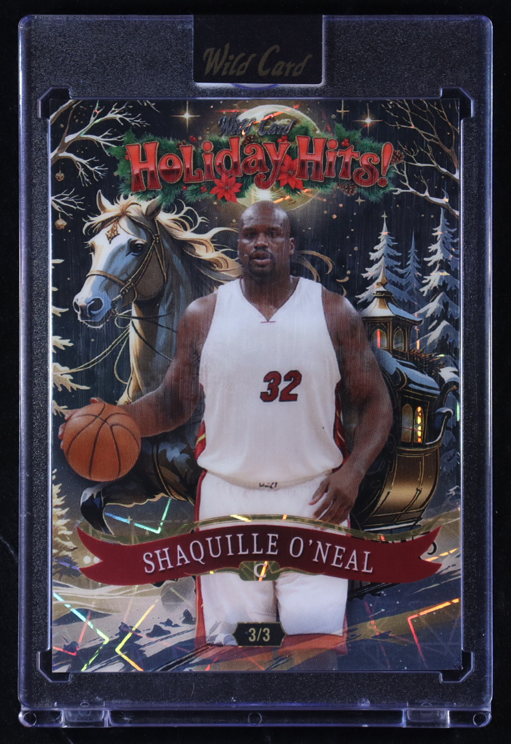 Shaquille O'Neal 2025 Wild Card Holiday Hits! #HHd2-SO #3/3 at PristineAuction.com Shaquille O'Neal 2025 Wild Card Holiday Hits! #HHd2-SO #3/3 at PristineAuction.com