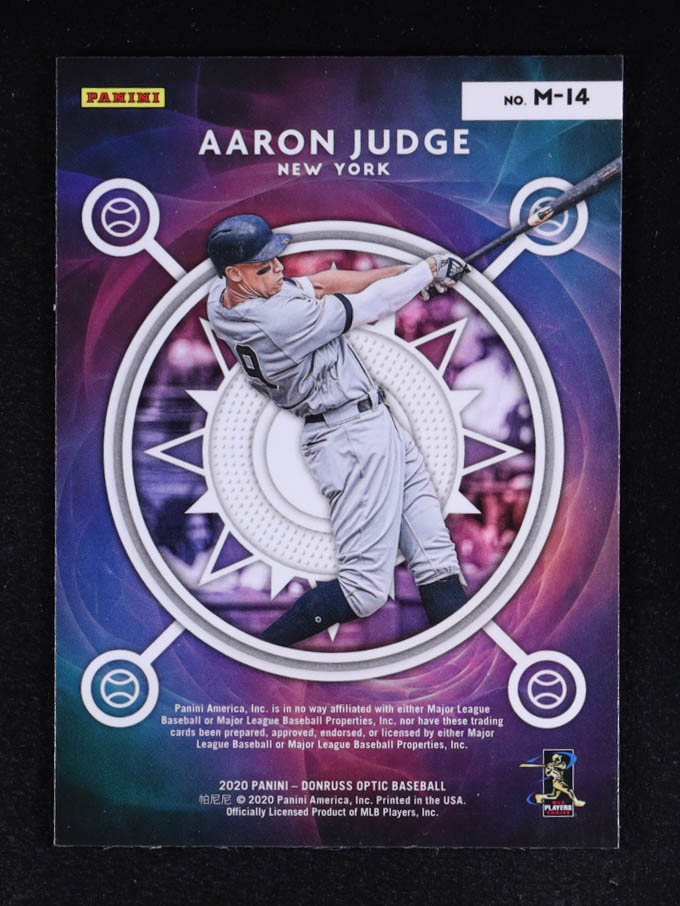 Aaron Judge 2020 Donruss Optic Mythical #M14 at PristineAuction.com Aaron Judge 2020 Donruss Optic Mythical #M14 at PristineAuction.com