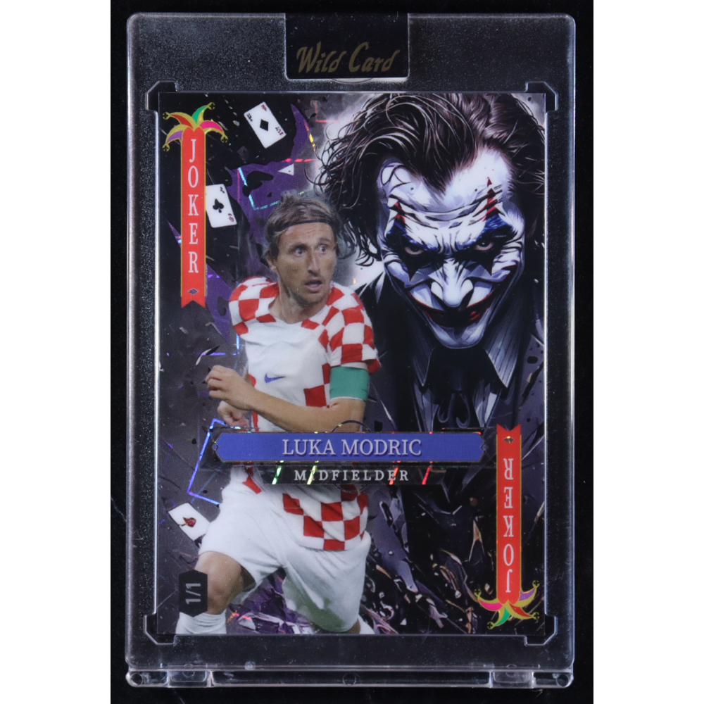 Luka Modric 2025 Wild Card Jokers Wild #SDJWM-LMNa06 #1/1 at PristineAuction.com