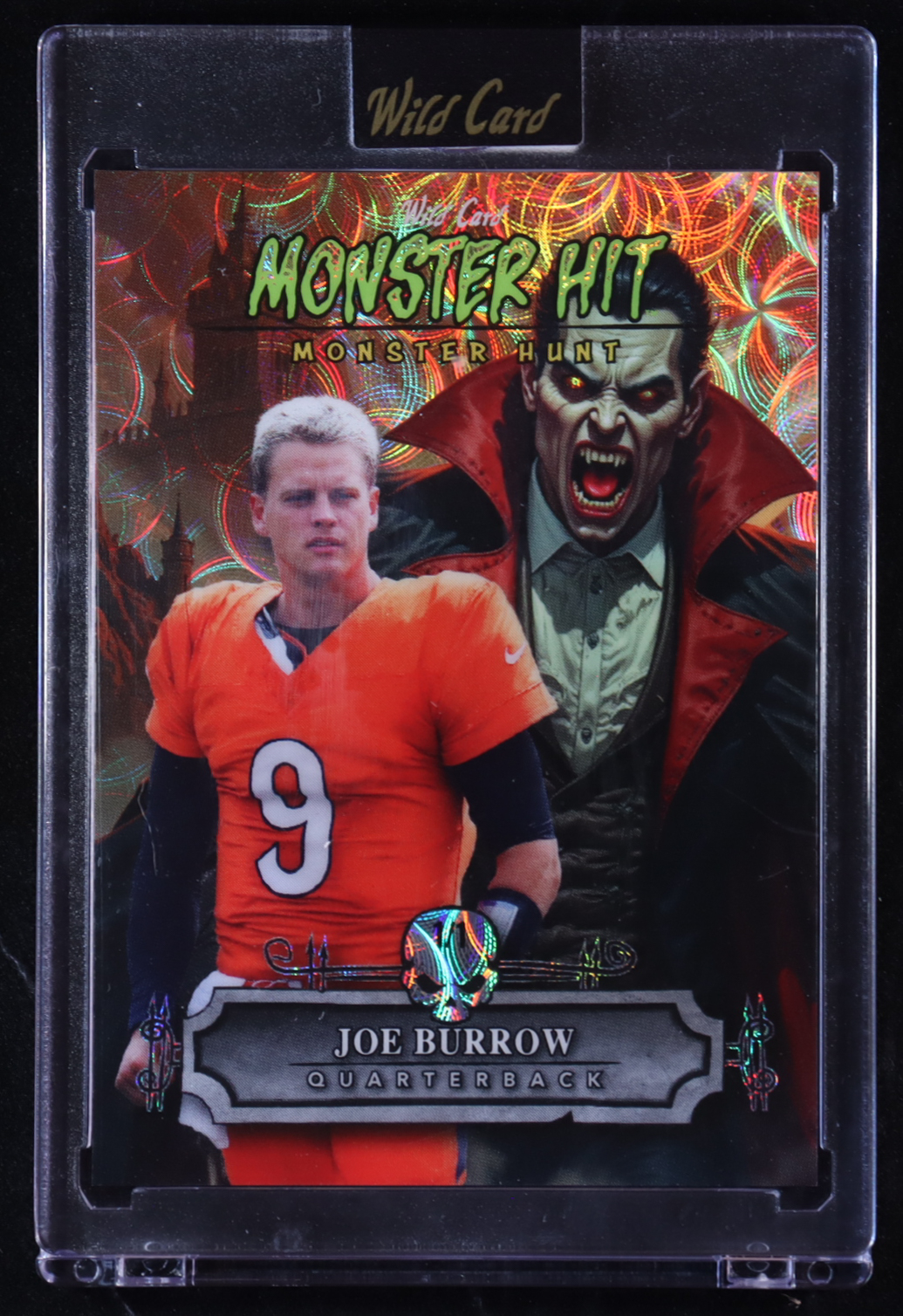 Joe Burrow 2025 Wild Card Monster Hunt Monster Hit #MHCD-JB #1/1 at PristineAuction.com Joe Burrow 2025 Wild Card Monster Hunt Monster Hit #MHCD-JB #1/1 at PristineAuction.com