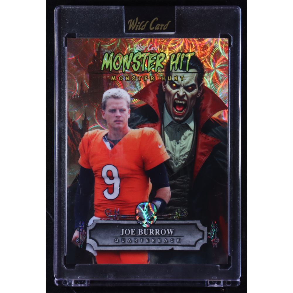 Joe Burrow 2025 Wild Card Monster Hunt Monster Hit #MHCD-JB #1/1 at PristineAuction.com