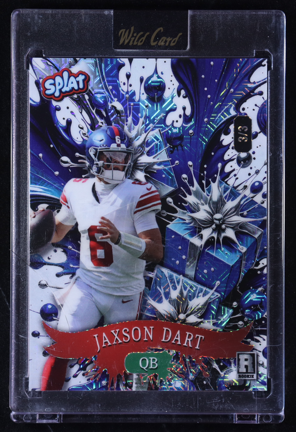 Jaxson Dart 2025 Wild Card Splat #SCFWRd1-JD RC #3/3 at PristineAuction.com Jaxson Dart 2025 Wild Card Splat #SCFWRd1-JD RC #3/3 at PristineAuction.com