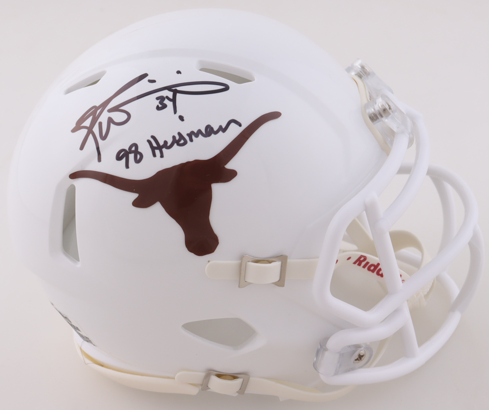 Ricky Williams Signed Texas Longhorns Speed Mini Helmet Inscribed "98 Heisman" (Wilder) at PristineAuction.com Ricky Williams Signed Texas Longhorns Speed Mini Helmet Inscribed "98 Heisman" (Wilder) at PristineAuction.com