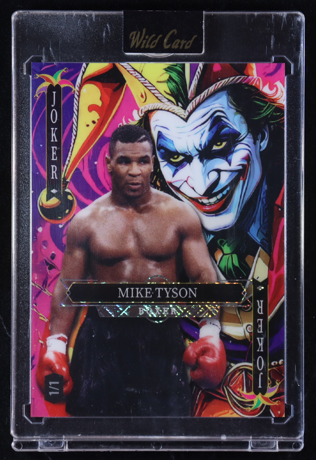 Mike Tyson 2025 Wild Card Jokers Wild #SDJWM-MINf07 #1/1 at PristineAuction.com Mike Tyson 2025 Wild Card Jokers Wild #SDJWM-MINf07 #1/1 at PristineAuction.com