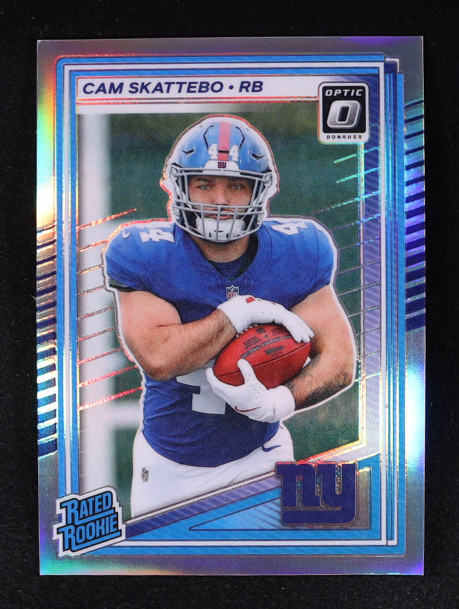 Cam Skattebo 2025 Donruss Optic Holo #228 RR RC at PristineAuction.com Cam Skattebo 2025 Donruss Optic Holo #228 RR RC at PristineAuction.com