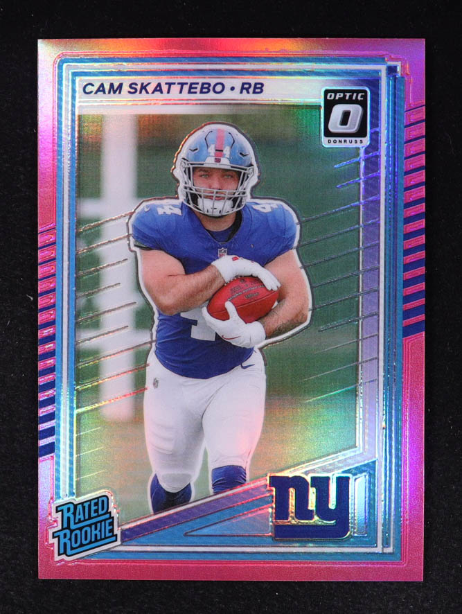 Cam Skattebo 2025 Donruss Optic Rated Rookies Preview Pink #302 RC at PristineAuction.com Cam Skattebo 2025 Donruss Optic Rated Rookies Preview Pink #302 RC at PristineAuction.com