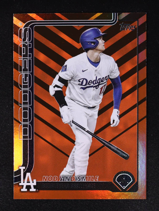 Shohei Ohtani 2025 Topps Update Halloween Orange and Black Foil #US84 HL at PristineAuction.com Shohei Ohtani 2025 Topps Update Halloween Orange and Black Foil #US84 HL at PristineAuction.com