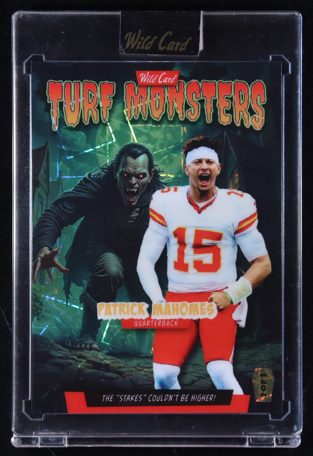Patrick Mahomes 2025 Wild Card Turf Monsters #TMVP-PM #1/1 at PristineAuction.com Patrick Mahomes 2025 Wild Card Turf Monsters #TMVP-PM #1/1 at PristineAuction.com