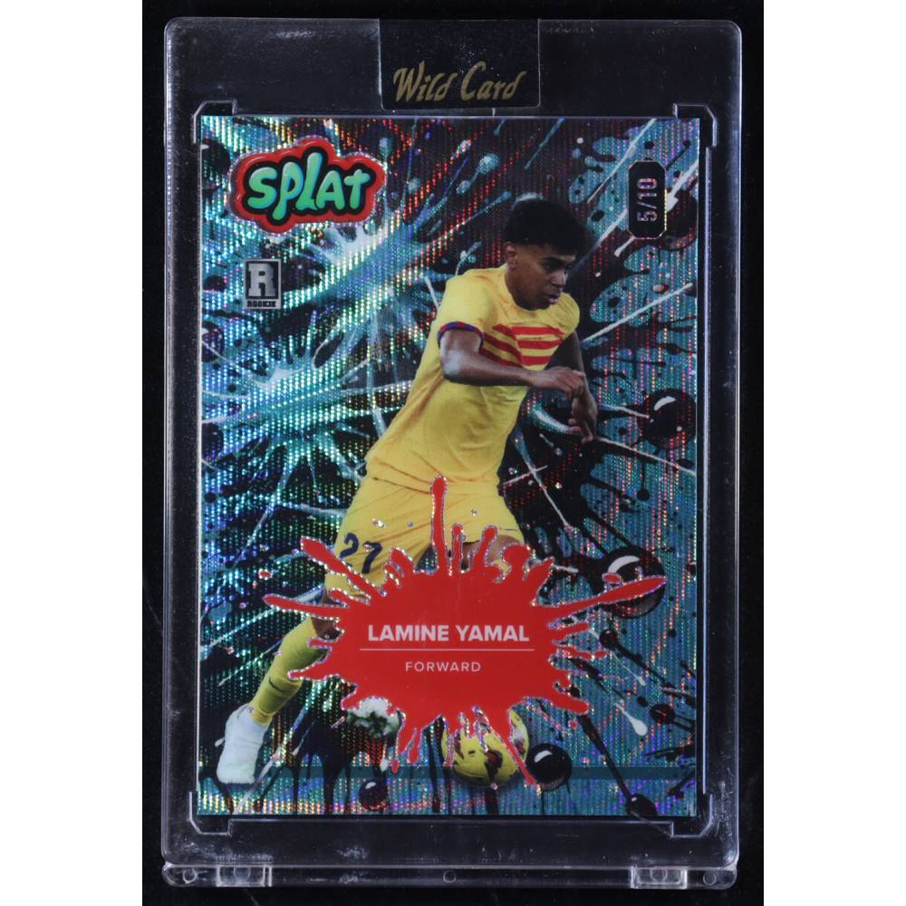 Lamine Yamal 2024 Wild Card Splat Teal #SBTEAL01-LY1 RC #5/10 at PristineAuction.com