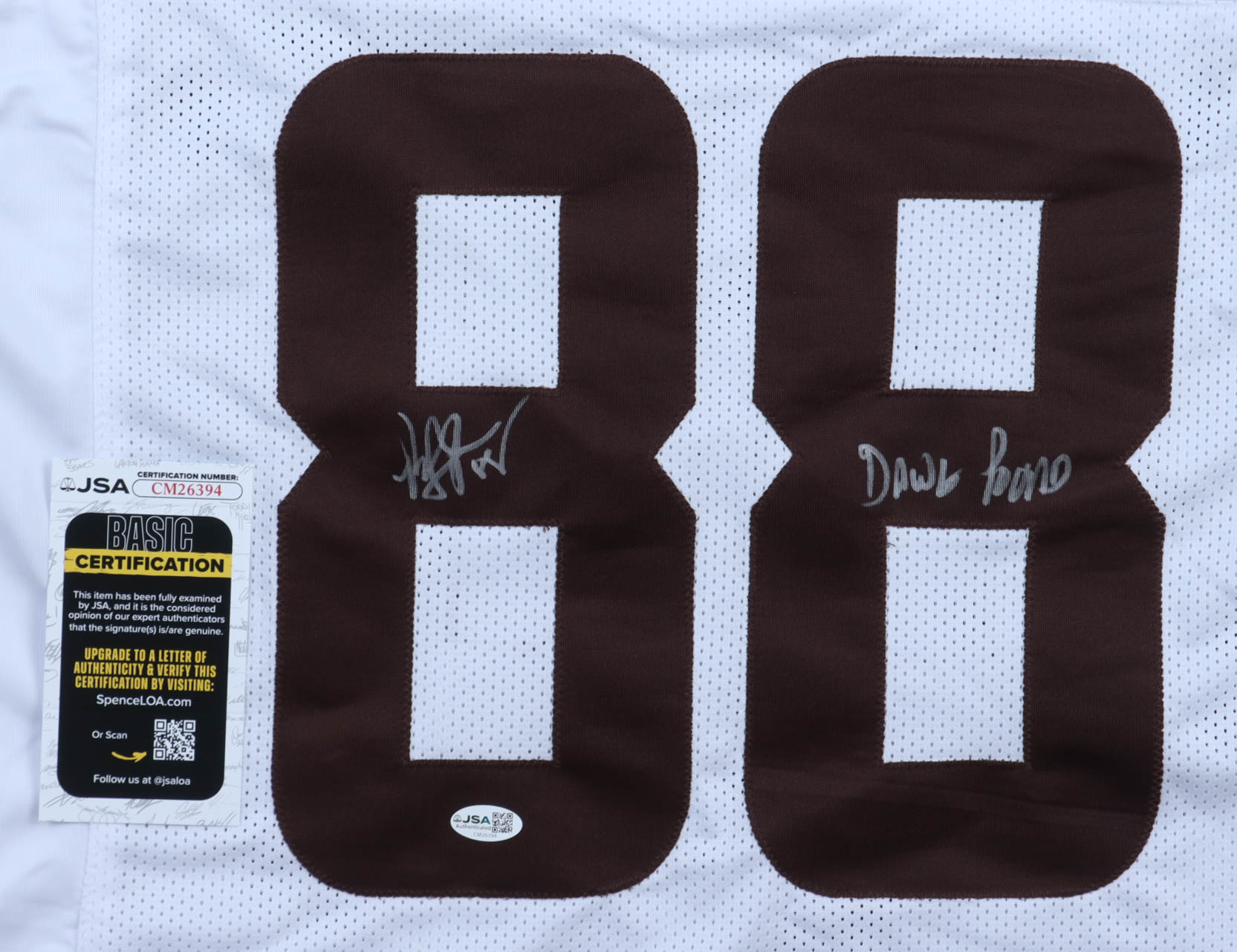 Reggie Langhorne Signed Jersey Inscribed "Dawg Pound" (JSA) at PristineAuction.com Reggie Langhorne Signed Jersey Inscribed "Dawg Pound" (JSA) at PristineAuction.com