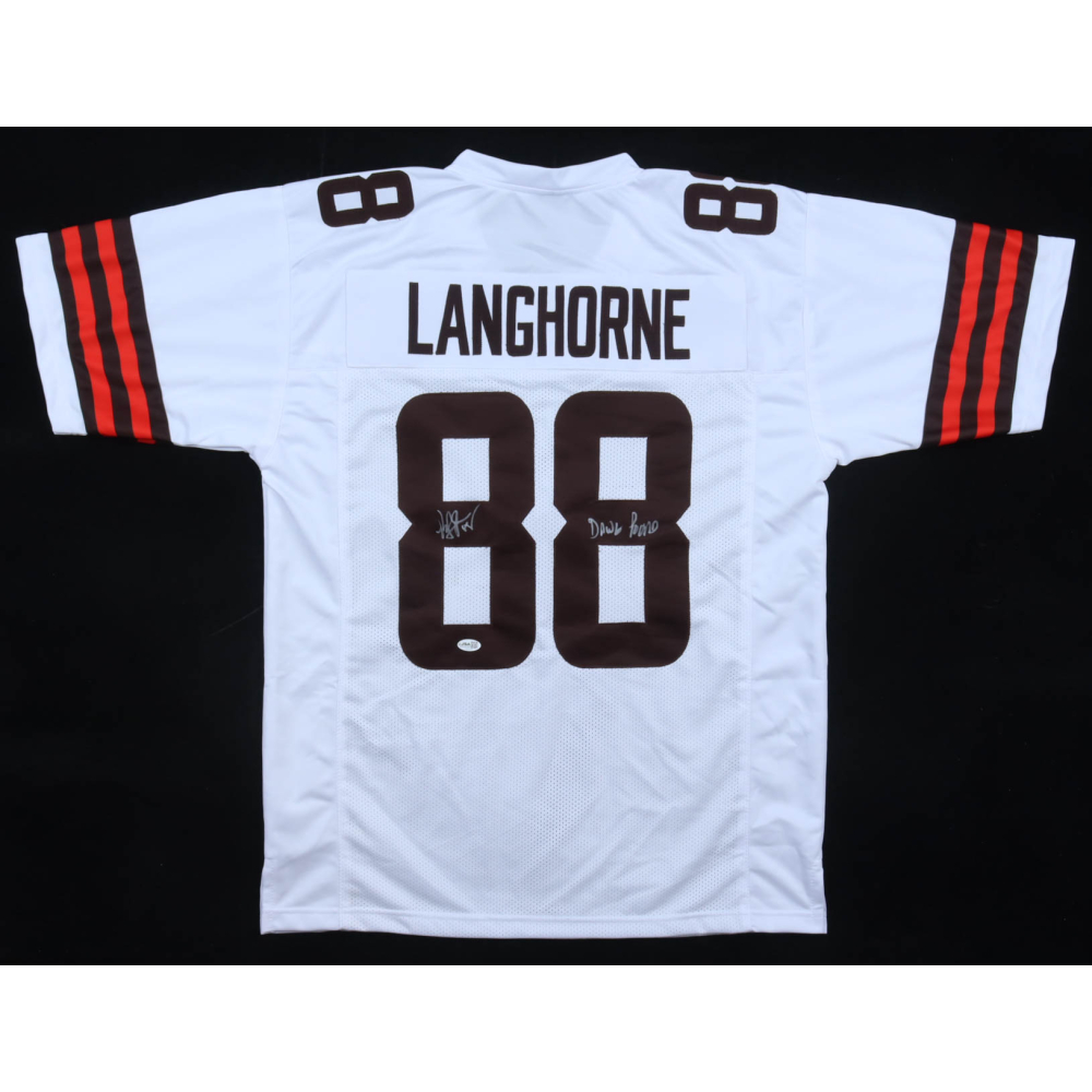 Reggie Langhorne Signed Jersey Inscribed "Dawg Pound" (JSA) at PristineAuction.com