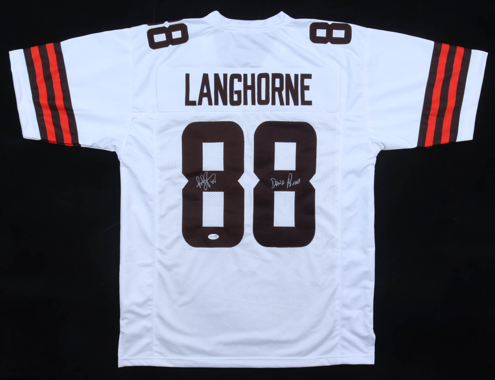 Reggie Langhorne Signed Jersey Inscribed "Dawg Pound" (JSA) at PristineAuction.com Reggie Langhorne Signed Jersey Inscribed "Dawg Pound" (JSA) at PristineAuction.com
