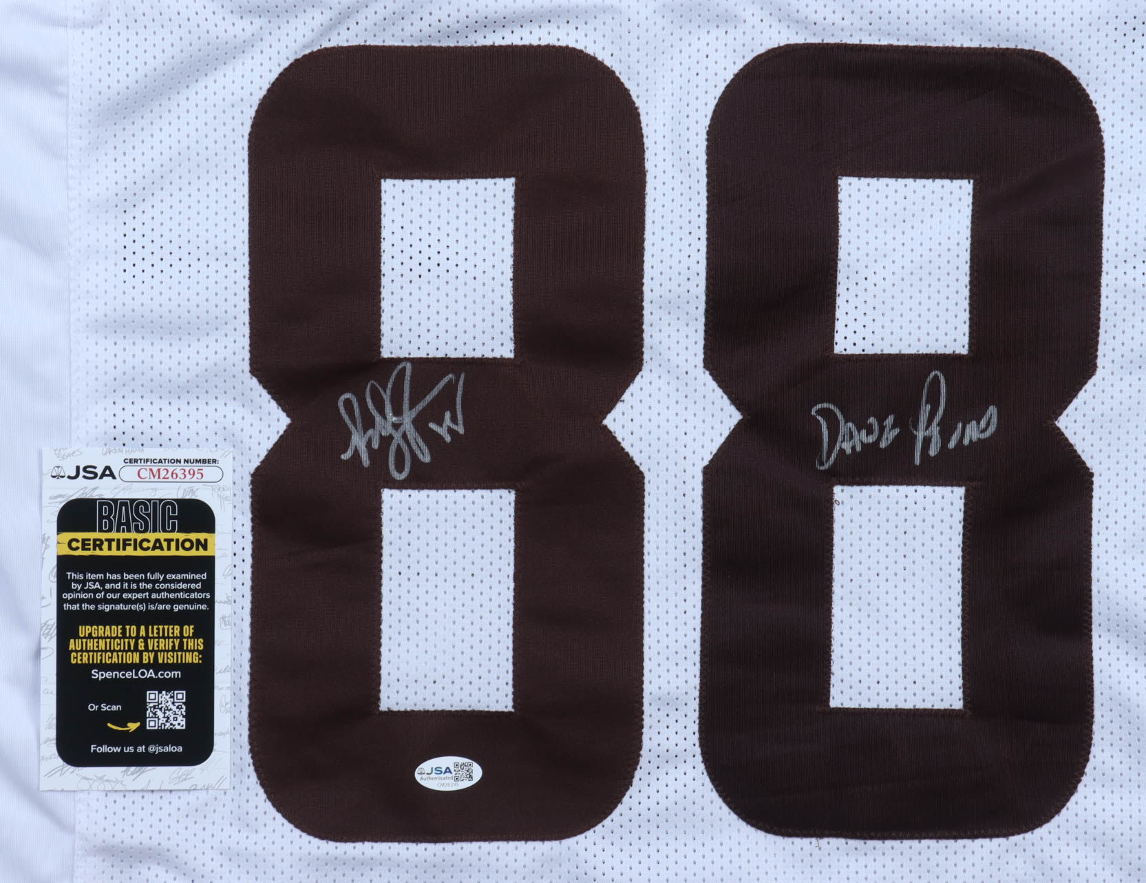 Reggie Langhorne Signed Jersey Inscribed "Dawg Pound" (JSA) at PristineAuction.com Reggie Langhorne Signed Jersey Inscribed "Dawg Pound" (JSA) at PristineAuction.com