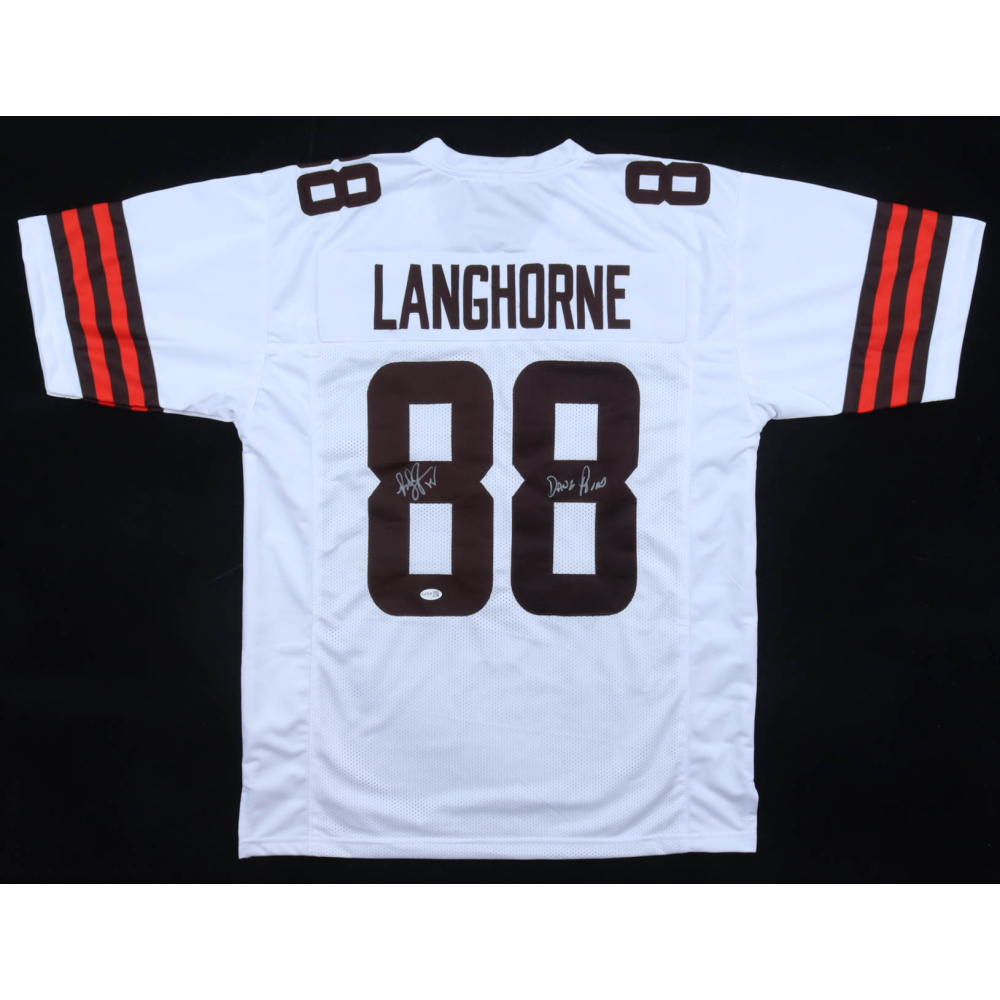 Reggie Langhorne Signed Jersey Inscribed "Dawg Pound" (JSA) at PristineAuction.com