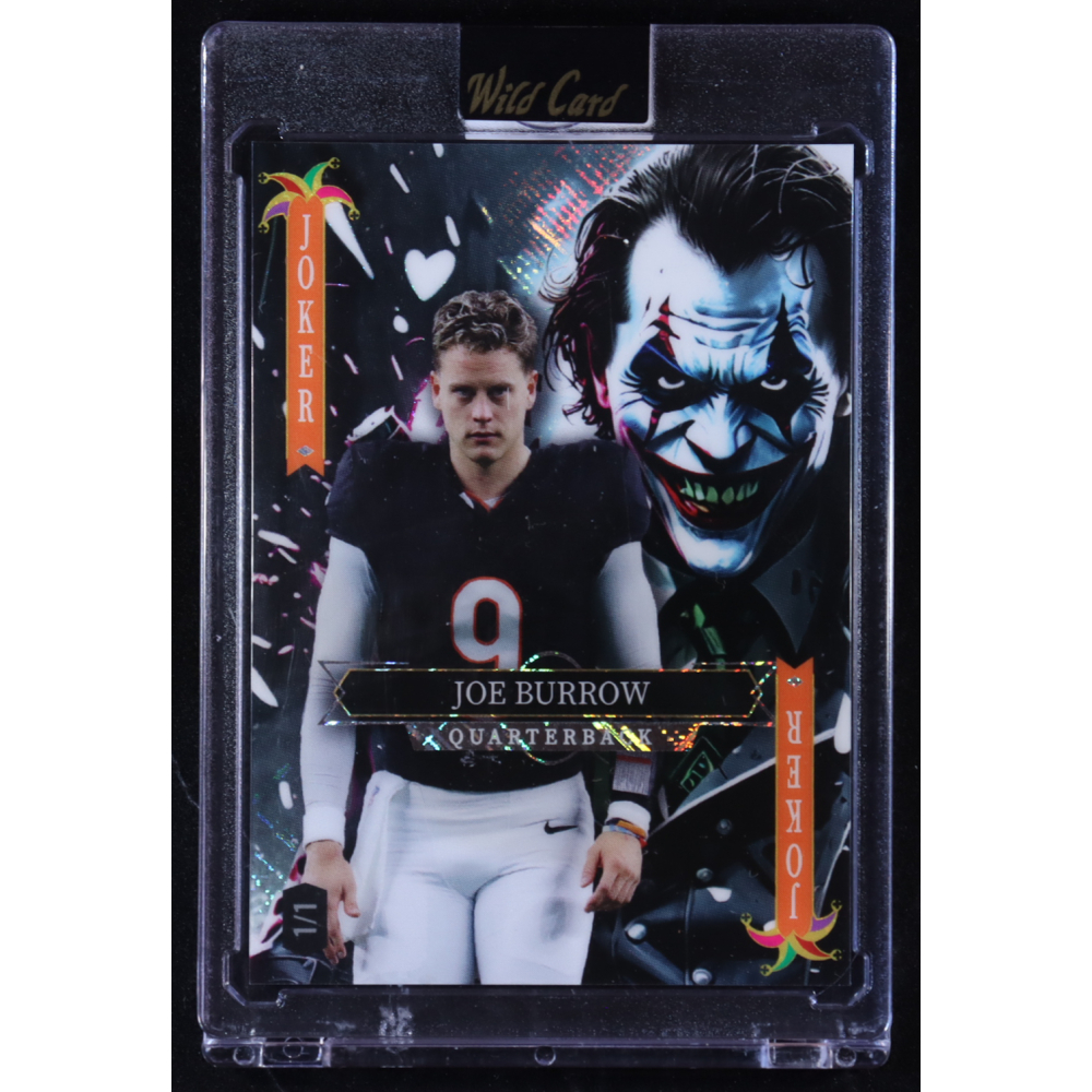 Joe Burrow 2025 Wild Card Jokers Wild #SDJWM-JBN107 #1/1 at PristineAuction.com