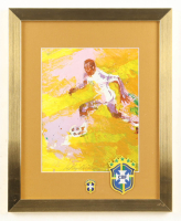 "Pele" LeRoy Neiman Custom Framed Vintage Soccer Print at PristineAuction.com