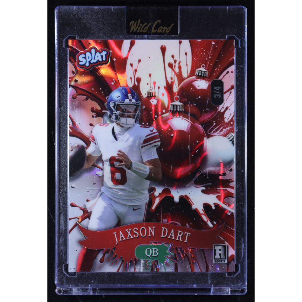 Jaxson Dart 2025 Wild Card Splat #SCF0Rb5-JD RC #3/4 at PristineAuction.com