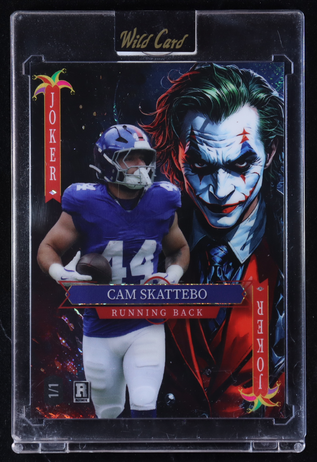 Cam Skattebo 2025 Wild Card Jokers Wild #SDJWM-CSNe05 RC #1/1 at PristineAuction.com Cam Skattebo 2025 Wild Card Jokers Wild #SDJWM-CSNe05 RC #1/1 at PristineAuction.com