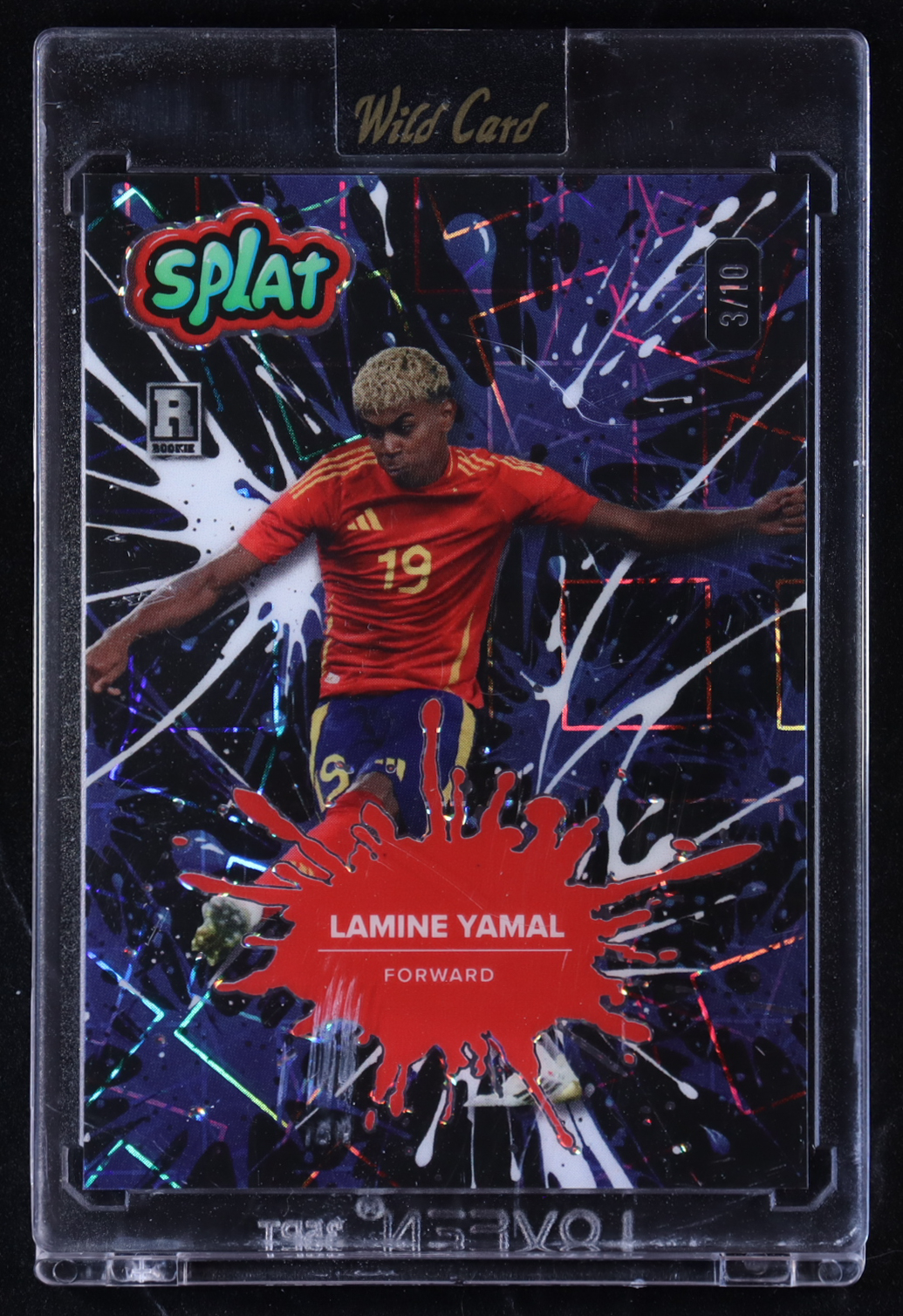 Lamine Yamal 2024 Wild Card Splat Red #SBBLU01-LY4 RC #3/10 at PristineAuction.com Lamine Yamal 2024 Wild Card Splat Red #SBBLU01-LY4 RC #3/10 at PristineAuction.com