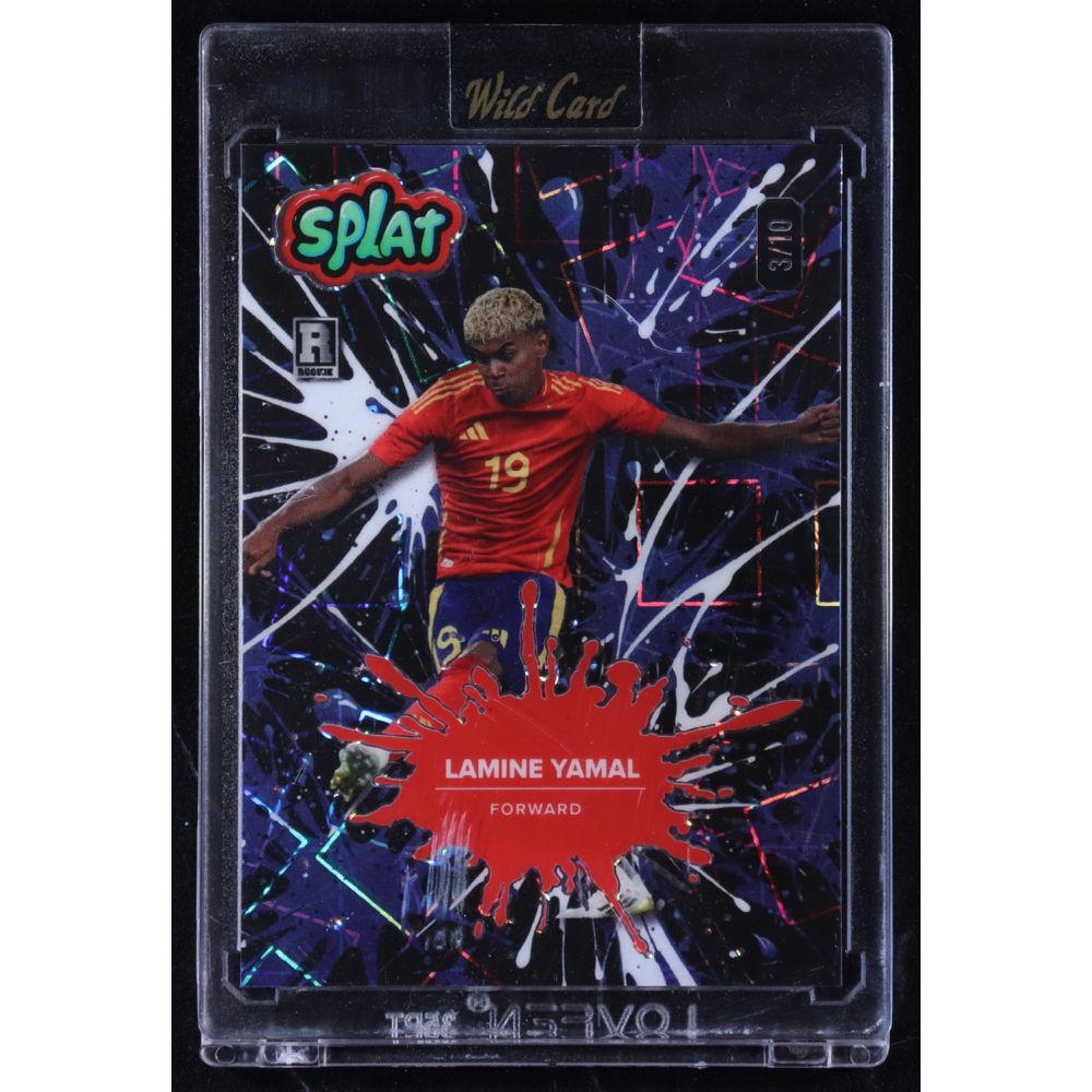 Lamine Yamal 2024 Wild Card Splat Red #SBBLU01-LY4 RC #3/10 at PristineAuction.com