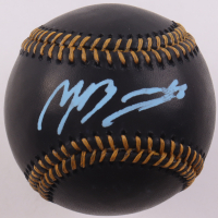 Mois&eacute;s Ballesteros Signed OML Black Leather Baseball (Beckett) at PristineAuction.com