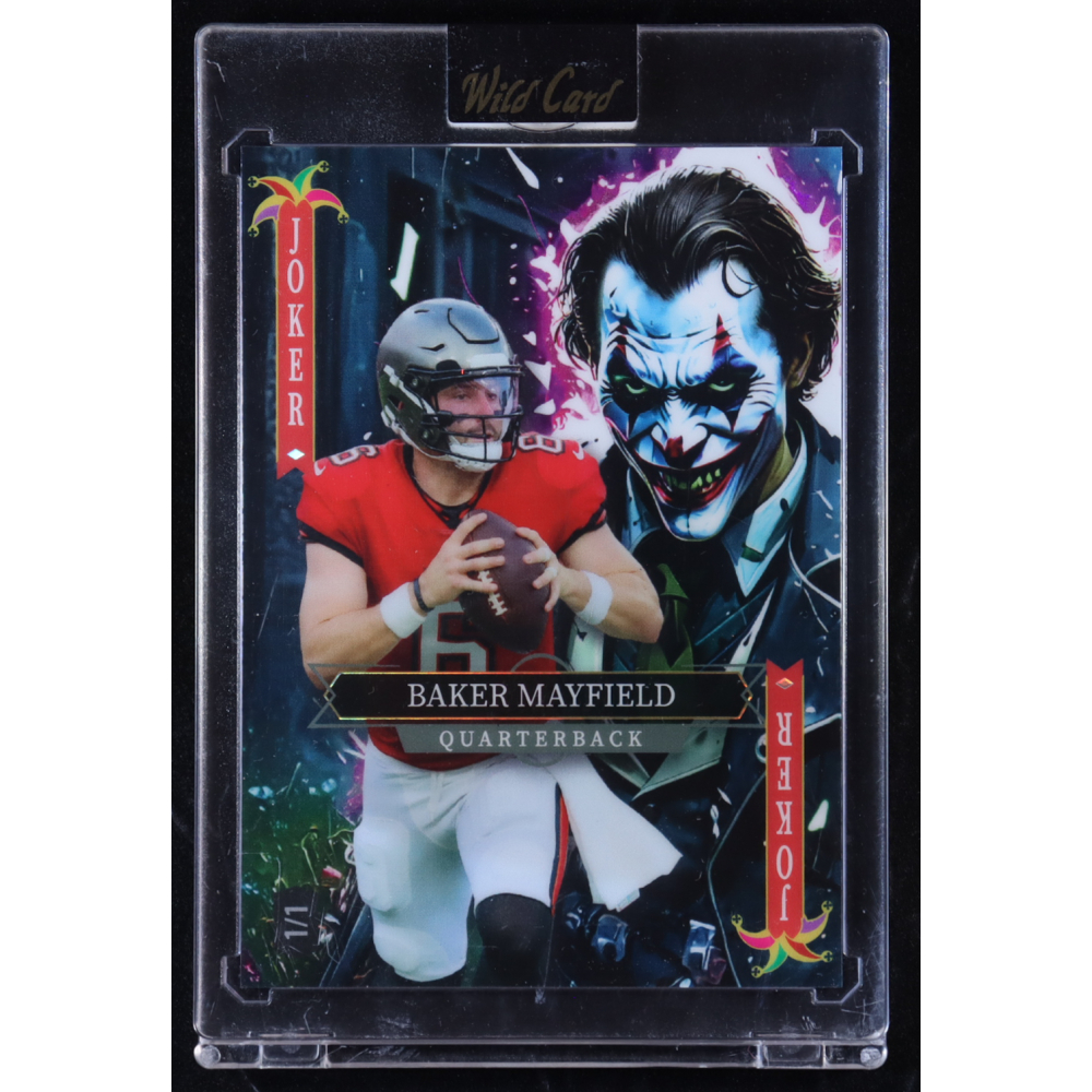 Baker Mayfield 2025 Wild Card 2025 Jokers Wild #SDJWM-BMNt01 #1/1 at PristineAuction.com