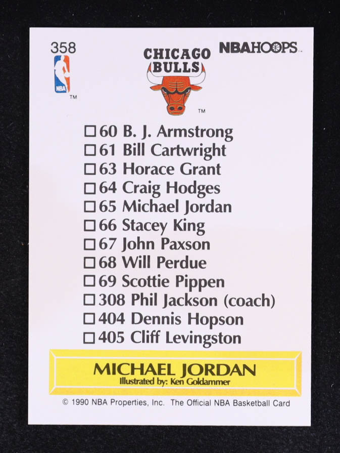 Michael Jordan 1990-91 Hoops #358 TC at PristineAuction.com Michael Jordan 1990-91 Hoops #358 TC at PristineAuction.com