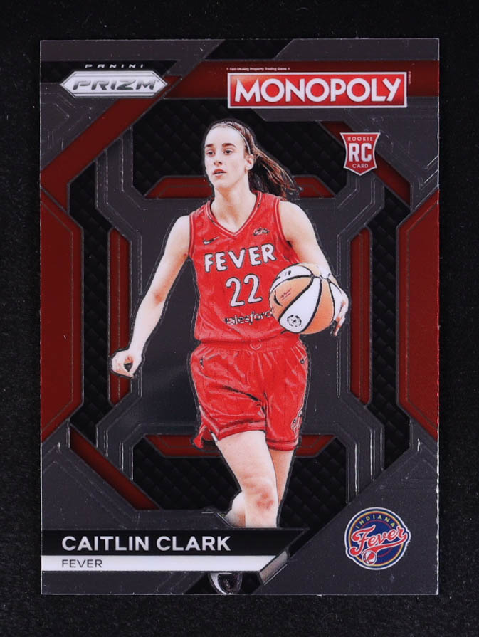 Caitlin Clark 2024 Panini Prizm Monopoly WNBA Insert #WNBA27 RC at PristineAuction.com Caitlin Clark 2024 Panini Prizm Monopoly WNBA Insert #WNBA27 RC at PristineAuction.com
