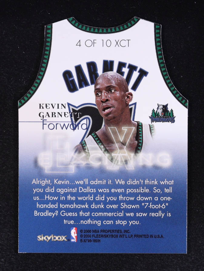 Kevin Garnett 1999-00 E-X E-Xciting #XCT4 at PristineAuction.com Kevin Garnett 1999-00 E-X E-Xciting #XCT4 at PristineAuction.com