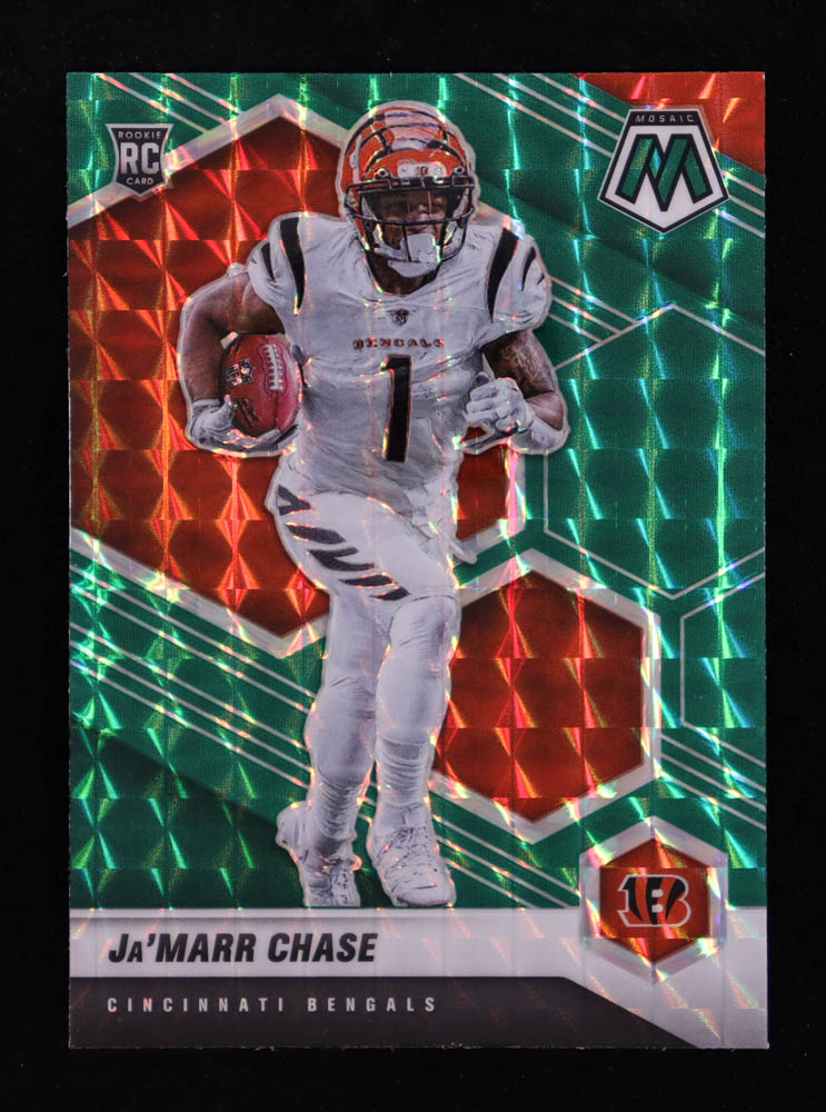 Ja'Marr Chase 2021 Panini Mosaic Mosaic Green #307 RC
