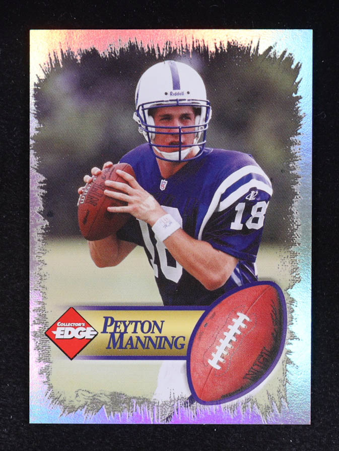Peyton Manning 1998 Collector's Edge First Place Silver #1 RC at PristineAuction.com Peyton Manning 1998 Collector's Edge First Place Silver #1 RC at PristineAuction.com