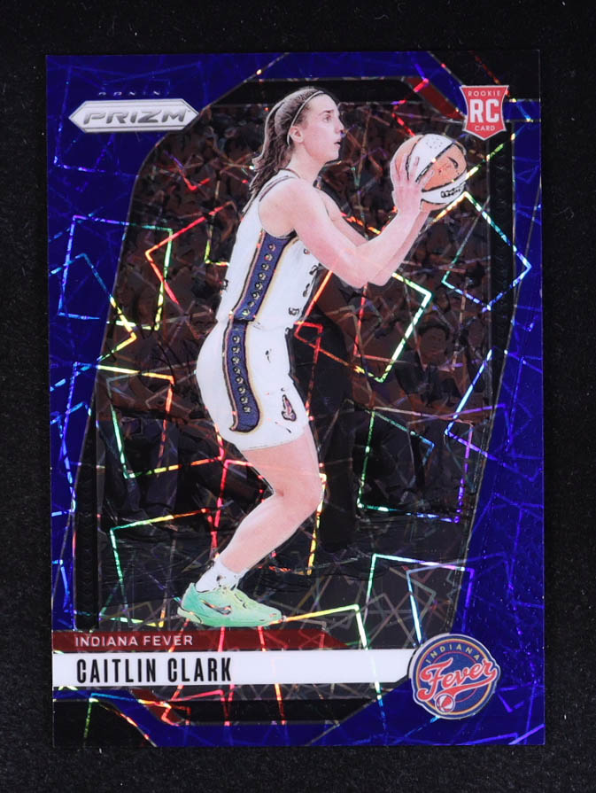 Caitlin Clark 2024 Panini Prizm WNBA Prizms Blue Velocity #22 RC at PristineAuction.com Caitlin Clark 2024 Panini Prizm WNBA Prizms Blue Velocity #22 RC at PristineAuction.com
