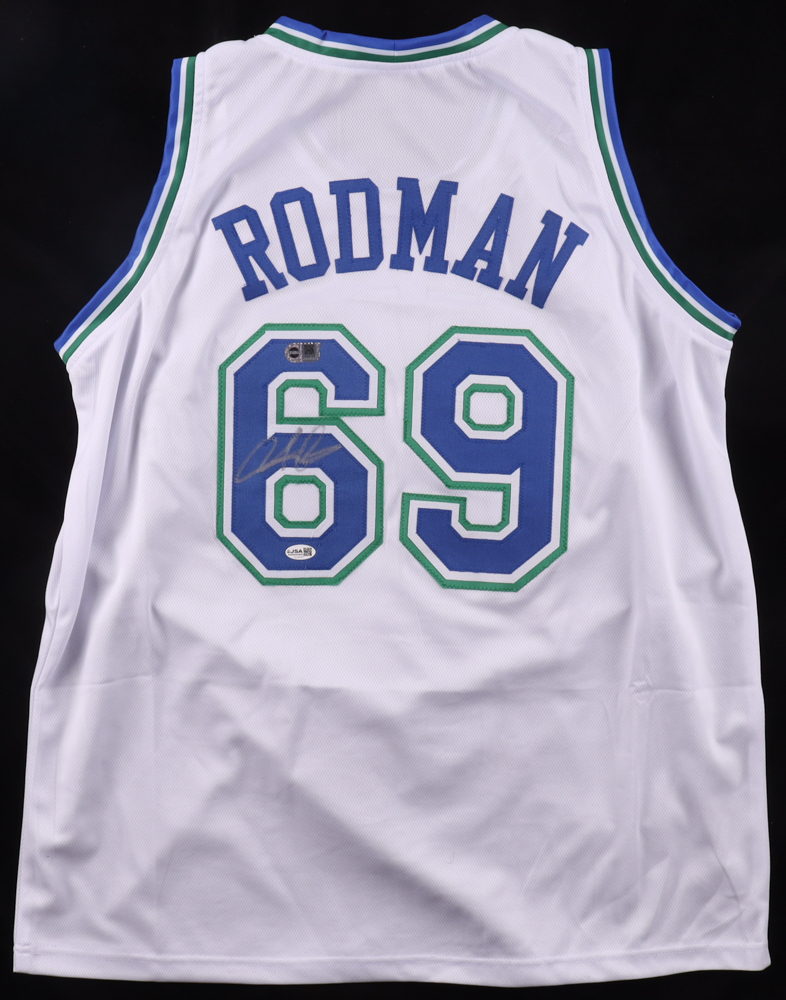Dennis Rodman Signed Jersey (JSA & SWAU) at PristineAuction.com Dennis Rodman Signed Jersey (JSA & SWAU) at PristineAuction.com