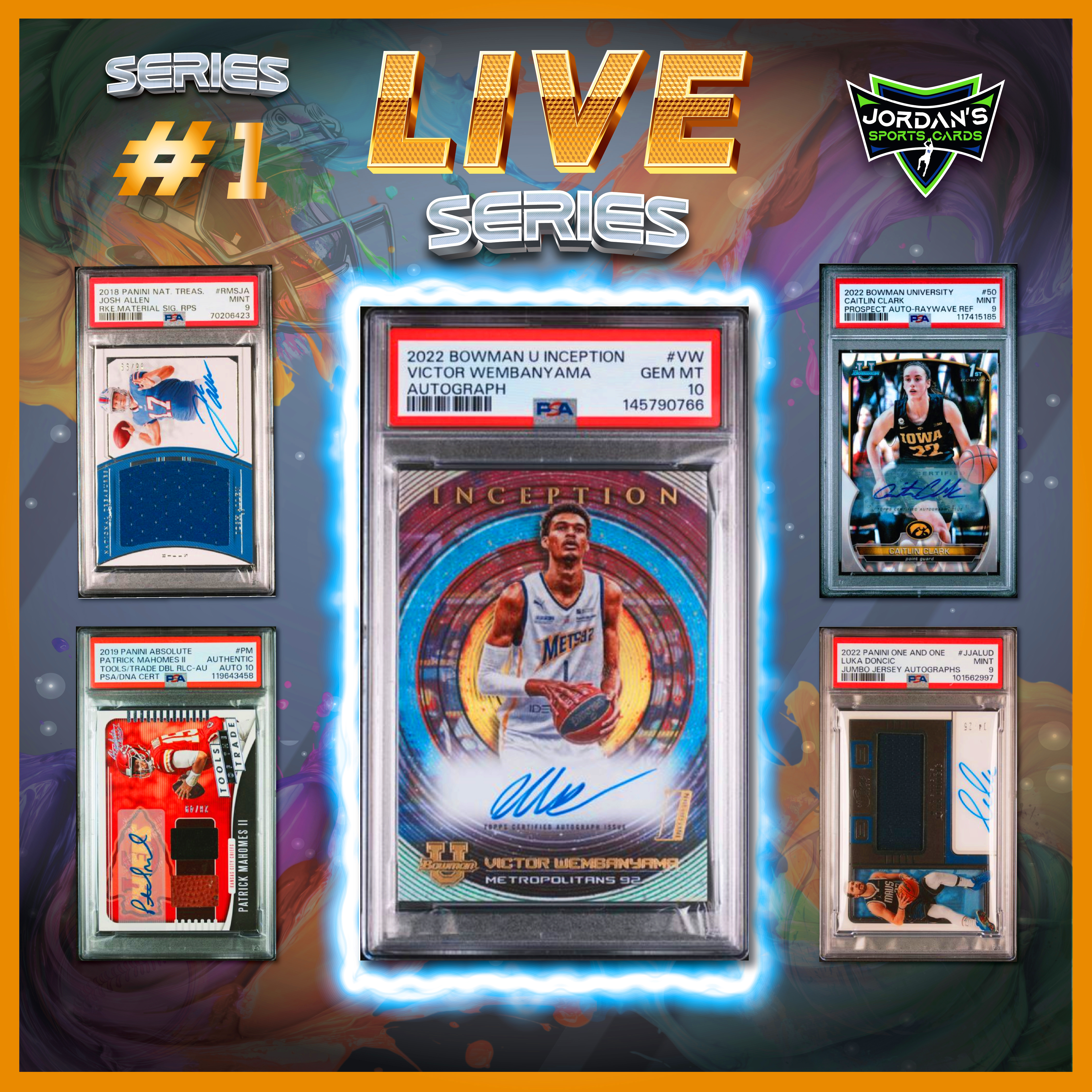 Platinum Quest Live Series 1 Sports Card Pack Mystery Box Presented by Jordan's Sports Cards - (1) Graded PSA or BGS Card Per Pack (Limited to Just 200 Packs!) at PristineAuction.com Platinum Quest Live Series 1 Sports Card Pack Mystery Box Presented by Jordan's Sports Cards - (1) Graded PSA or BGS Card Per Pack (Limited to Just 200 Packs!) at PristineAuction.com