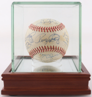 Baseball Greats ONL Baseball Signed by (18) with Willie Mays, Willie McCovey, Roger Clemens, Mark McGwire, Dick Williams (PSA) at PristineAuction.com