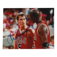 John Paxson Signed Bulls 8x10 Photo (Beckett) at PristineAuction.com