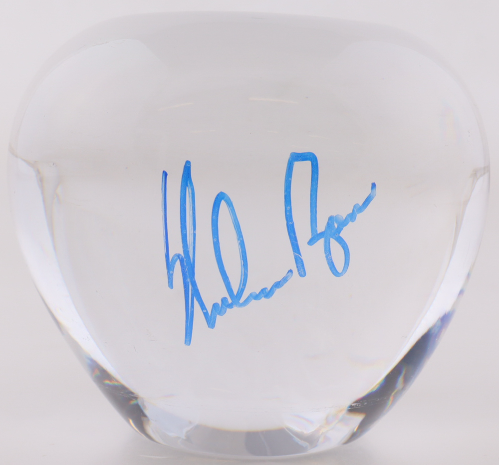Nolan Ryan Signed Tiffany & Co. Lead Crystal Baseball with Wood & Glass Display Case (PSA) at PristineAuction.com Nolan Ryan Signed Tiffany & Co. Lead Crystal Baseball with Wood & Glass Display Case (PSA) at PristineAuction.com