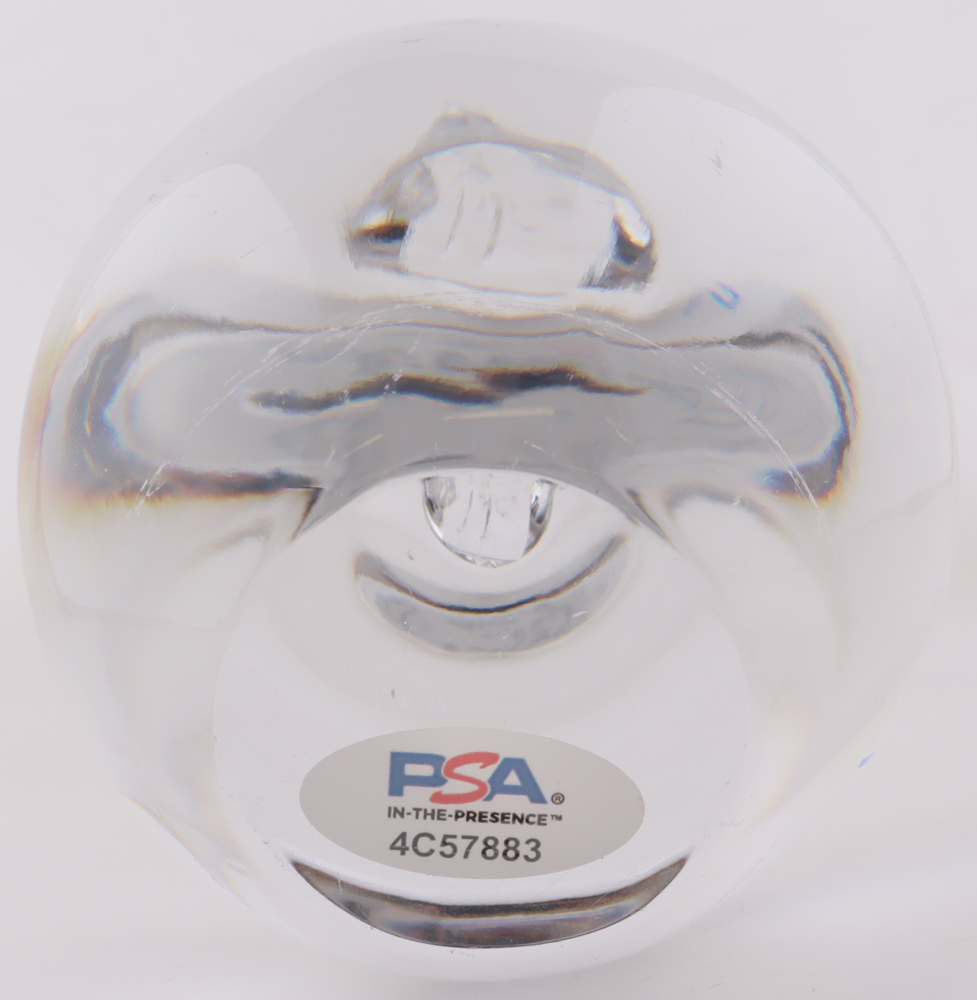 Nolan Ryan Signed Tiffany & Co. Lead Crystal Baseball with Wood & Glass Display Case (PSA) at PristineAuction.com Nolan Ryan Signed Tiffany & Co. Lead Crystal Baseball with Wood & Glass Display Case (PSA) at PristineAuction.com