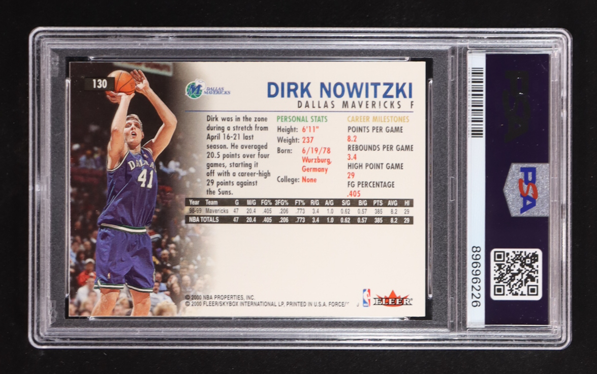 Dirk Nowitzki 1999-00 Fleer Force #130 (PSA 10) at PristineAuction.com Dirk Nowitzki 1999-00 Fleer Force #130 (PSA 10) at PristineAuction.com