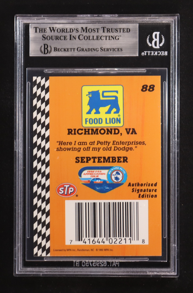 Richard Petty Signed 1992 Food Lion Richard Petty #88 / Dodge (BGS) at PristineAuction.com Richard Petty Signed 1992 Food Lion Richard Petty #88 / Dodge (BGS) at PristineAuction.com