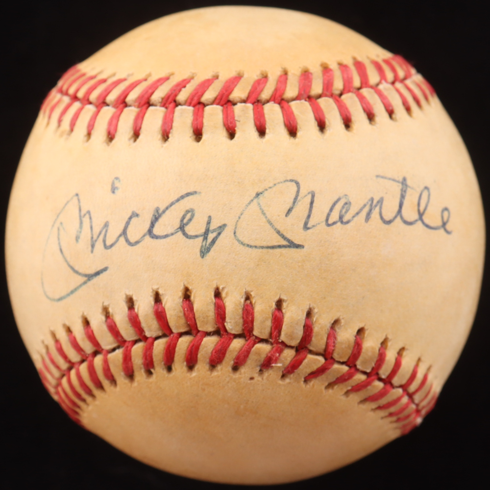 Mickey Mantle Signed OAL Baseball (PSA) at PristineAuction.com Mickey Mantle Signed OAL Baseball (PSA) at PristineAuction.com