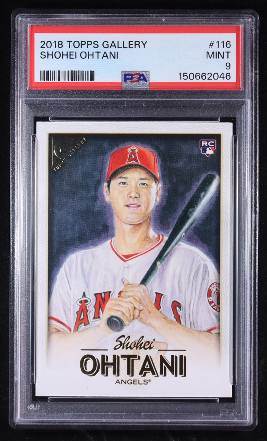 Shohei Ohtani 2018 Topps Gallery #116 RC (PSA 9) at PristineAuction.com Shohei Ohtani 2018 Topps Gallery #116 RC (PSA 9) at PristineAuction.com