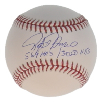 Rafael Palmeiro Signed OML Baseball Inscribed "569 HRS / 3020 Hits" (JSA) at PristineAuction.com