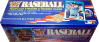 1987 Fleer Glossy Complete Factory Tin with (672) Cards with Barry Bonds #604, Bo Jackson #369, Barry Larkin #204, Roger Clemens #32 at PristineAuction.com